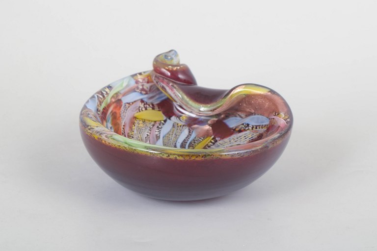 Murano art glass bowl.
