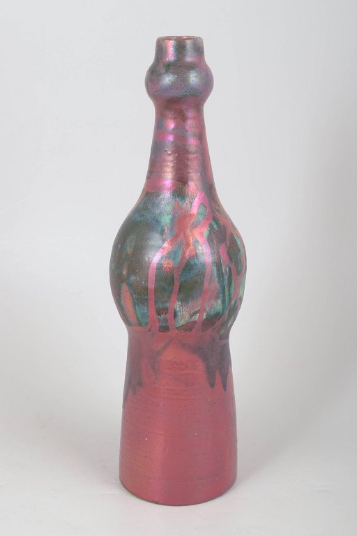 European studio ceramicist, tall floor vase.
