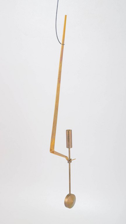 Pierre Forsell for Skultuna, wall hanging pendulum candle holder.