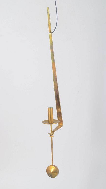 Pierre Forsell for Skultuna, wall hanging pendulum candle holder.