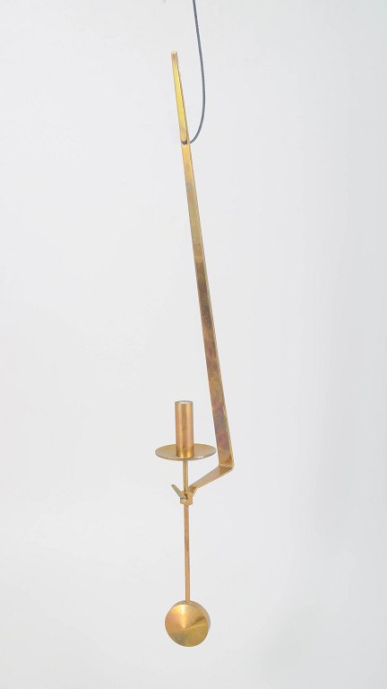 Pierre Forsell for Skultuna, wall hanging pendulum candle holder.