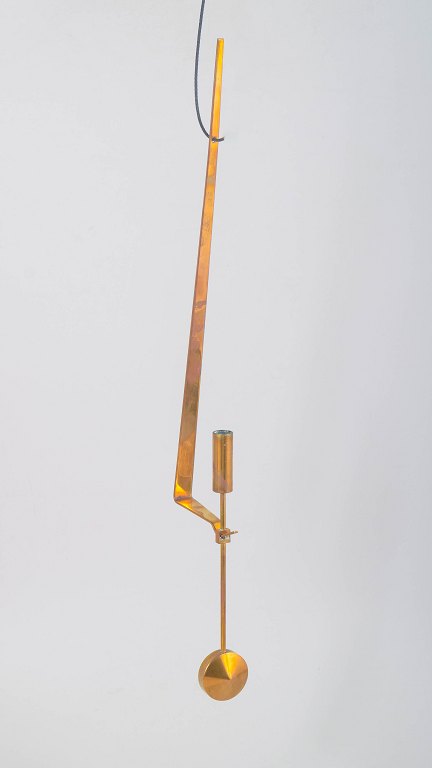 Pierre Forsell for Skultuna, wall hanging pendulum candle holder.