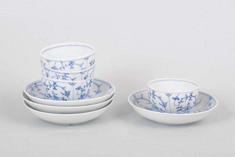 Fürstenberg set of four antique cups and saucers.