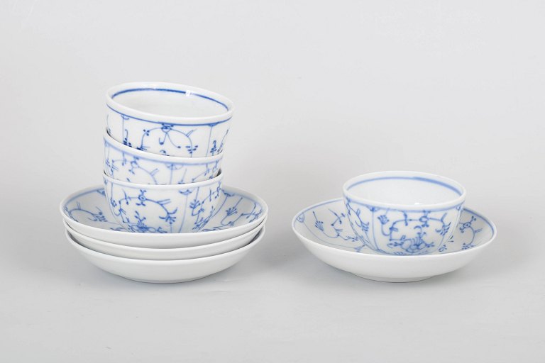 Fürstenberg set of four antique cups and saucers.