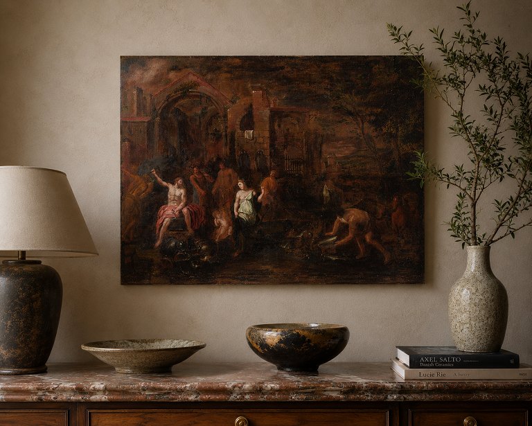 Old master, olie på lærred, 17. århundrede.