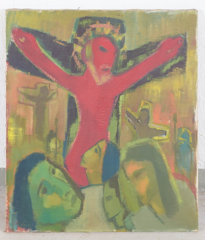 Erik Häggqvist, oil on canvas, listed Swedish artist.