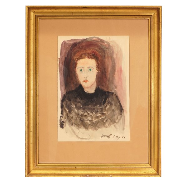 Jens Søndergaard, 1895-1957, portrait of the artist