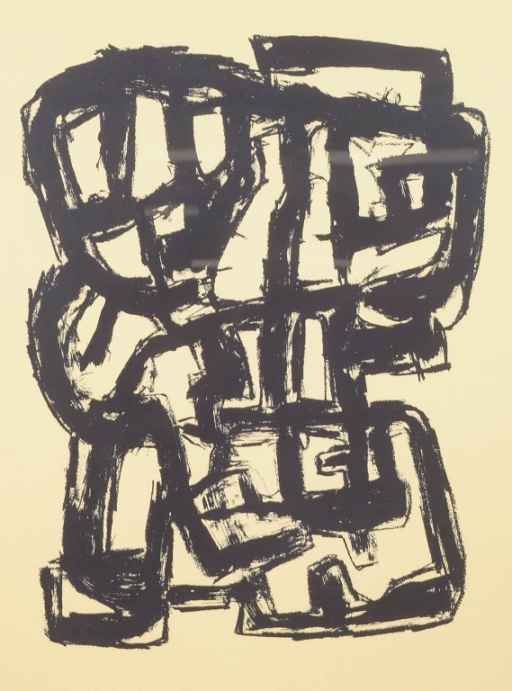 Robert Jacobsen, “Sjælebilleder”, screenprint, listed Danish artist.