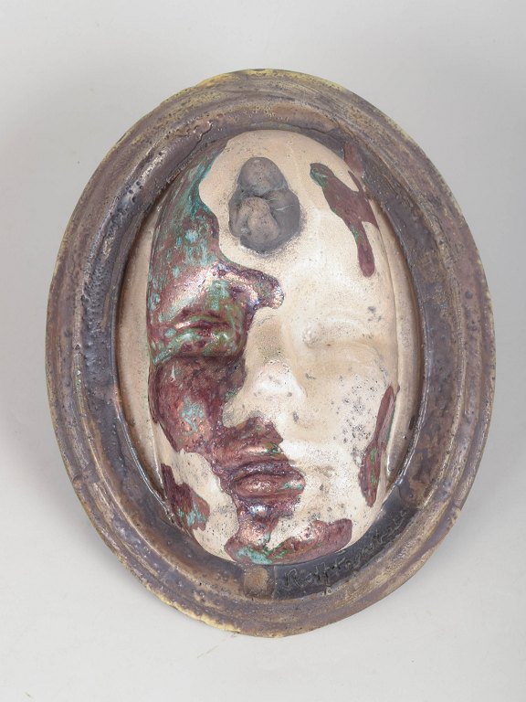 Rolf Fagerberg, unique ceramic mask.