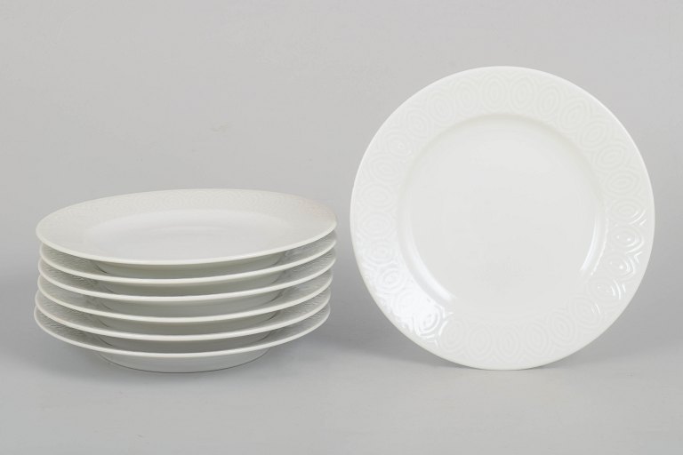 Axel Salto for Royal Copenhagen, set of seven side plates.