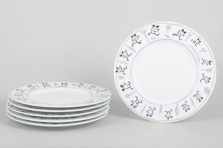 Javier Mariscal for Bidasoa, set of six lunch plates.