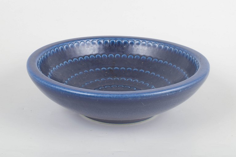 Wilhelm Kåge for Gustavsberg, Very Large Hand-Painted Stoneware Bowl.
